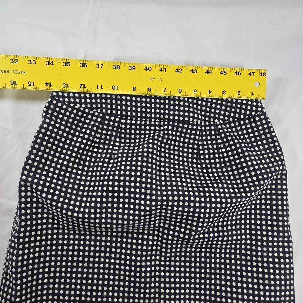 Ann Taylor Monochrome Polka Dot Pencil Skirt